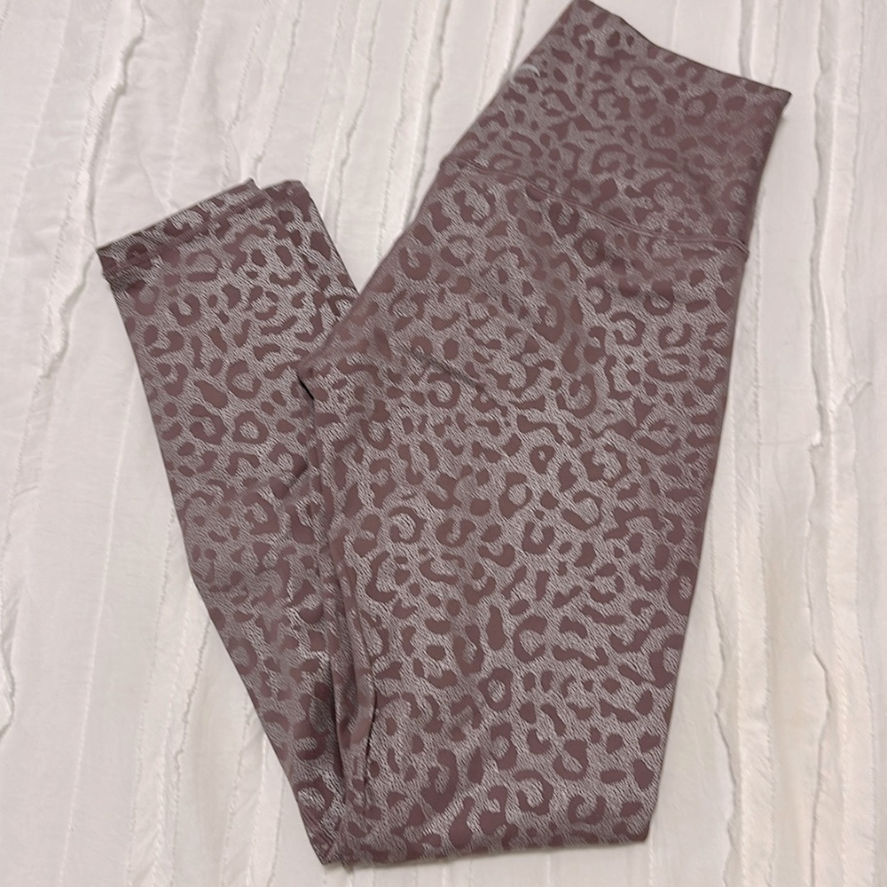Mauve Leopard Luxe Leggings